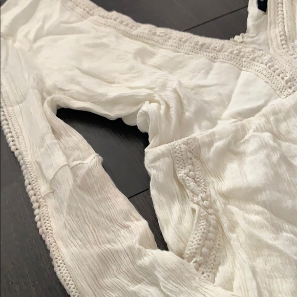 Beautiful Deep Cut Crochet Romper - Picture 2 of 4